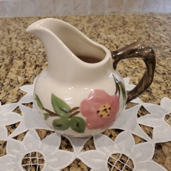 Vintage Franciscan Earthenware Desert Rose Cream Pitcher Creamer - Picture 1 of 6